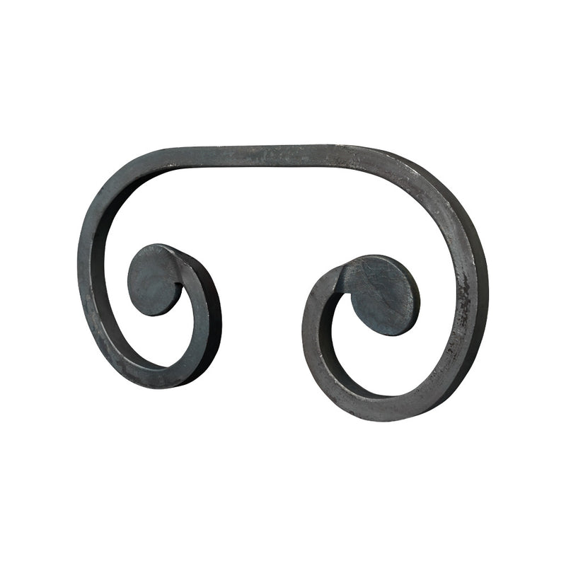 SC3 C Scroll 90 x 180mm 8x8mm Square Bar