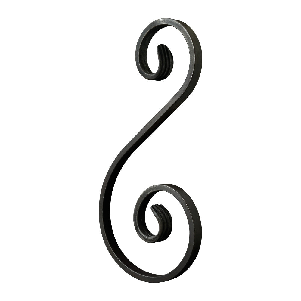 SC40 S Scroll 120 x 245mm 12x6mm Plain Flat Bar