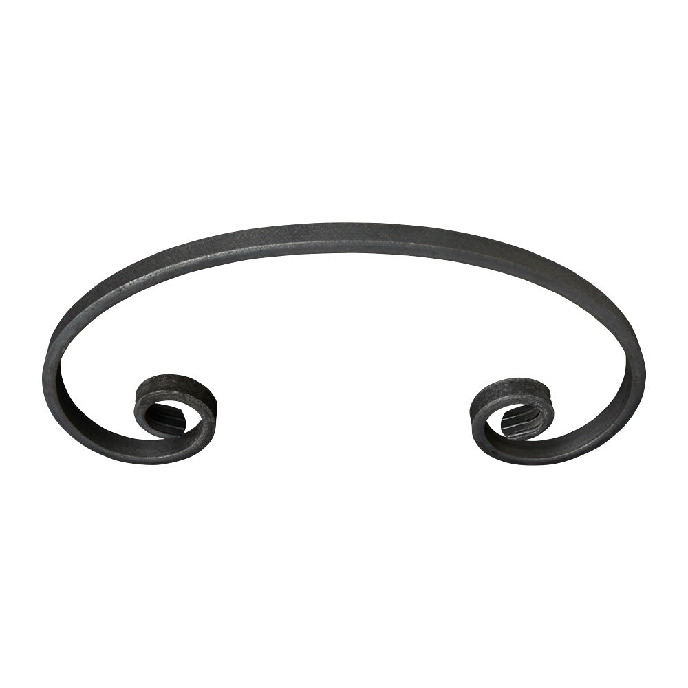 SC43 C Scroll 135 x 245mm 12x6mm Plain Flat Bar