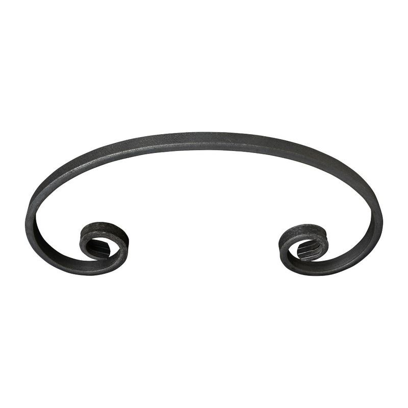 SC43 C Scroll 135 x 245mm 12x6mm Plain Flat Bar