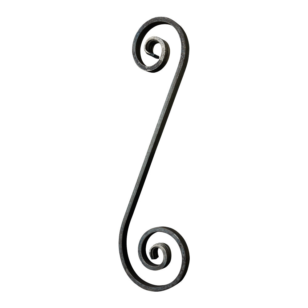 SC4A S Scroll 100 x 350mm 12x6mm Plain Flat Bar