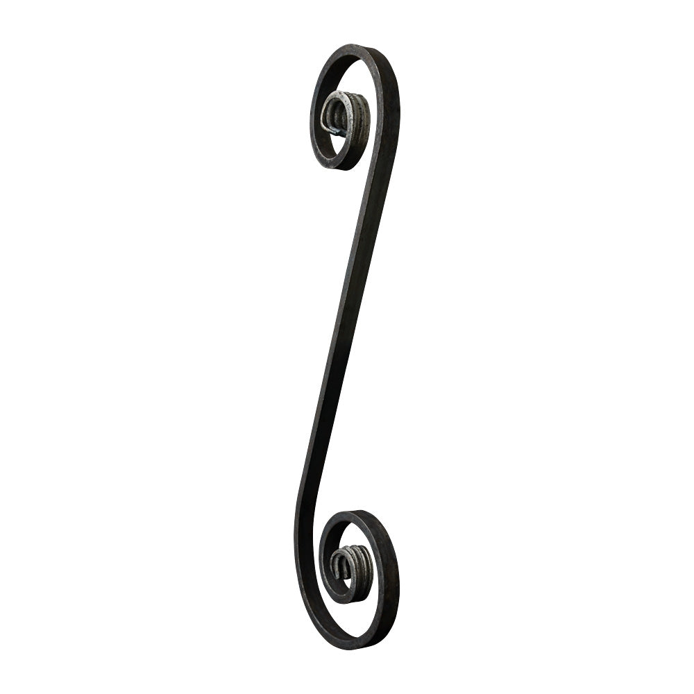 SC4A S Scroll 100 x 350mm 12x6mm Plain Flat Bar