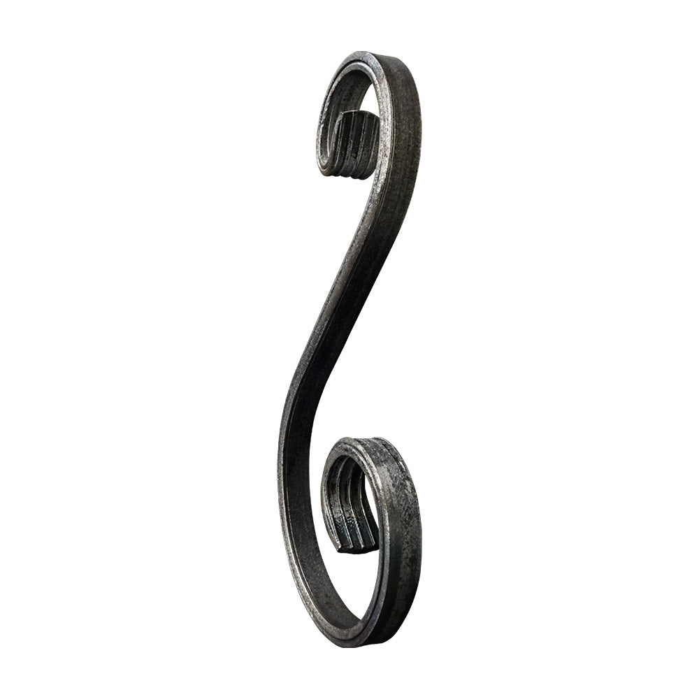 SC50 S Scroll 110 x 245mm 16x8mm Grooved Bar