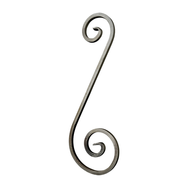 SC5 S Scroll 120 x 355mm 8x8mm Square Bar