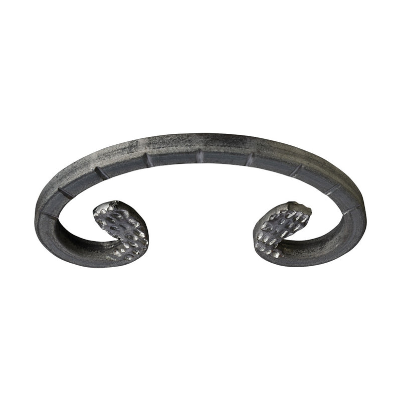SCRZ2 C Scroll 122 x 75mm 8x8mm Square Grooved Bar