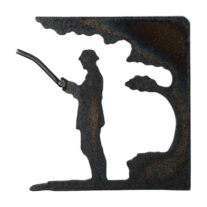 SILFIS Fishing Man Silhouette 235 x 220mm