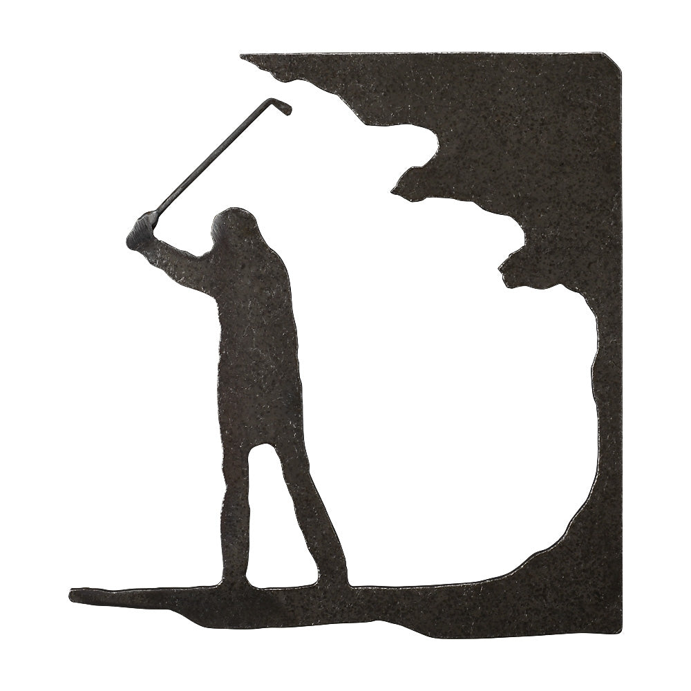 SILGOLA Golfer Swinging Silhouette 205 x 215mm