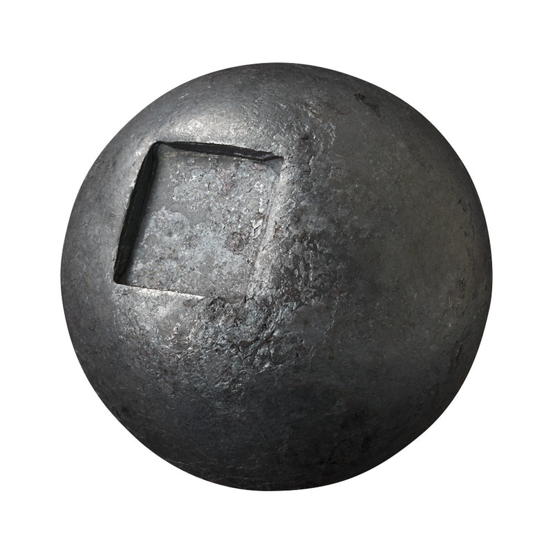50mm Diameter Solid Sphere With Hole To Suit 16mm Square Bar