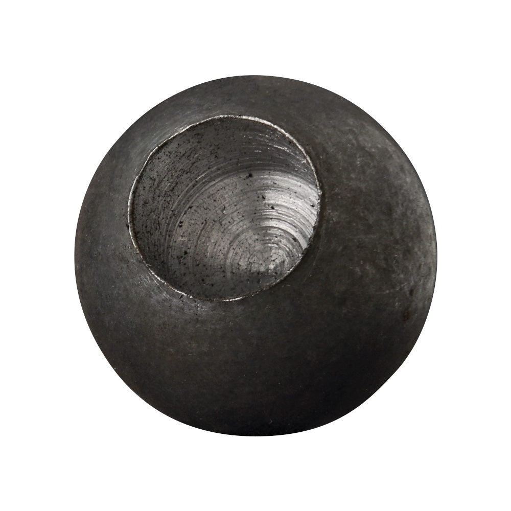 25mm Diameter Solid Sphere With Half Hole To Suit 12mm Round Bar