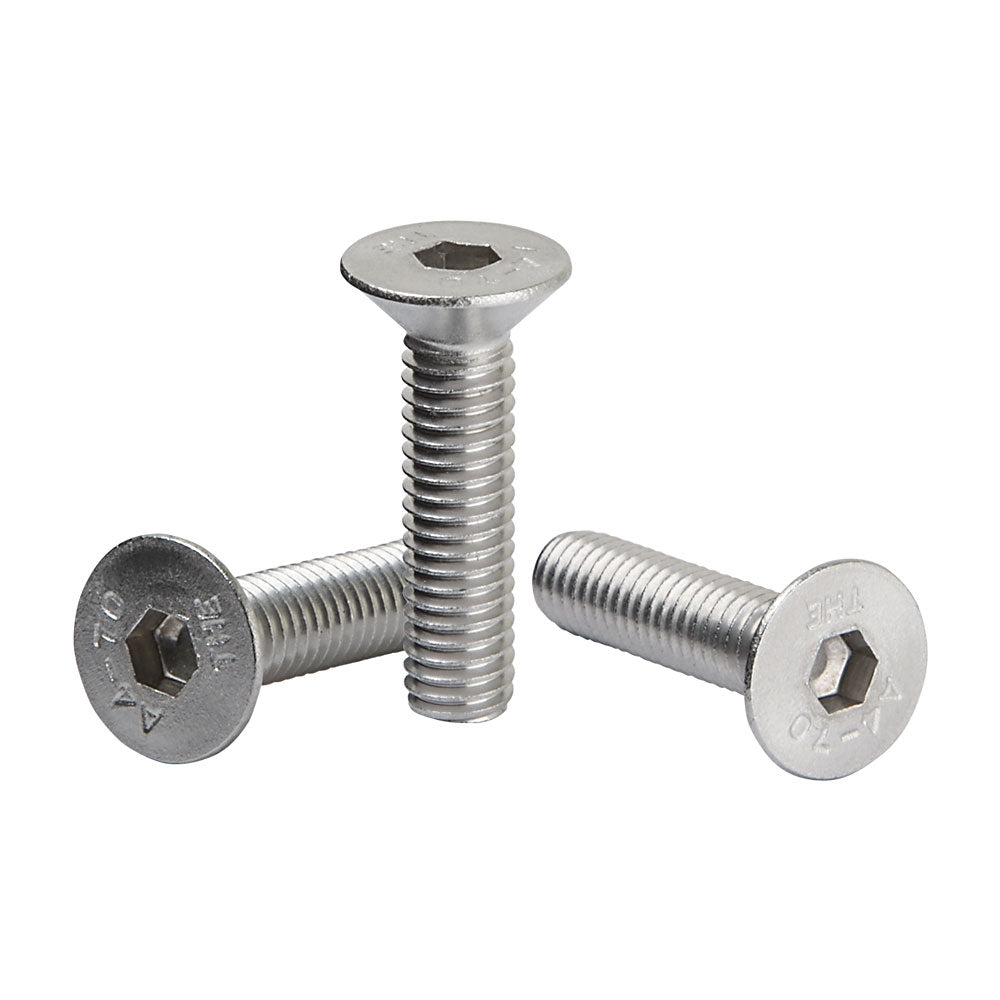 316 Stainless Steel Hexagon Countersunk Head Cap Screw M6 x 12mm DIN 7991