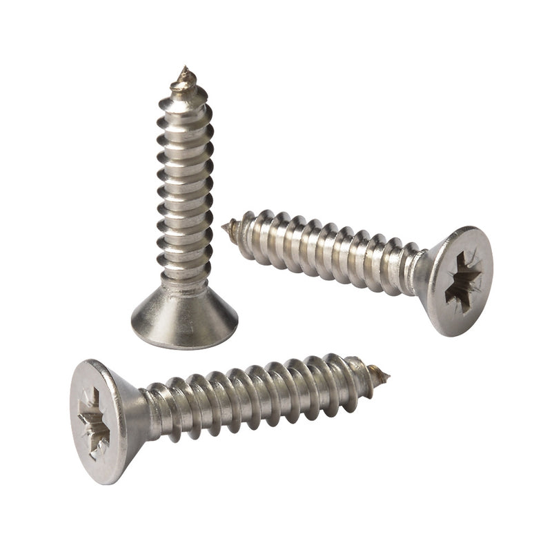316 Stainless Steel CSK Self Tapping Screws A5 25 x 4.8mm