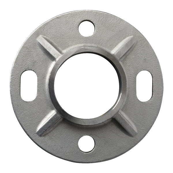 316 Adjustable Post Base Plate 100mm Diameter To Suit 42.4mm Tube