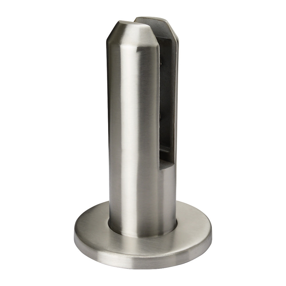 316 Stainless Steel Glass Spigot Round Base To Suit 8-15mm Glass