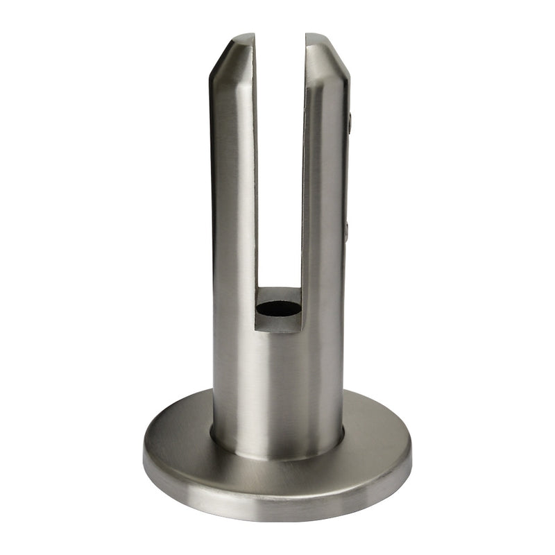 316 Stainless Steel Glass Spigot Round Base To Suit 8-15mm Glass