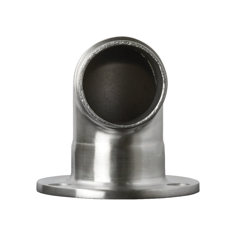 316 Round Wall Flange With 90 Degree Radiused Elbow To Suit 42.4mm x 2mm Tube