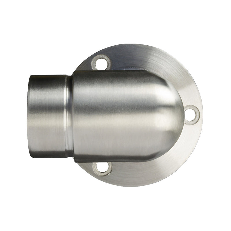 316 Round Wall Flange With 90 Degree Radiused Elbow To Suit 42.4mm x 2mm Tube