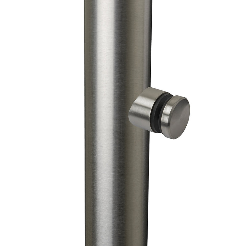 316 Stainless Steel 30mm Glass Holder To Suit 48.3mm Tube