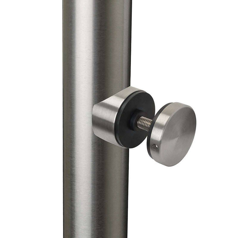 316 Stainless Steel 50mm Glass Holder To Suit 48.3mm Tube