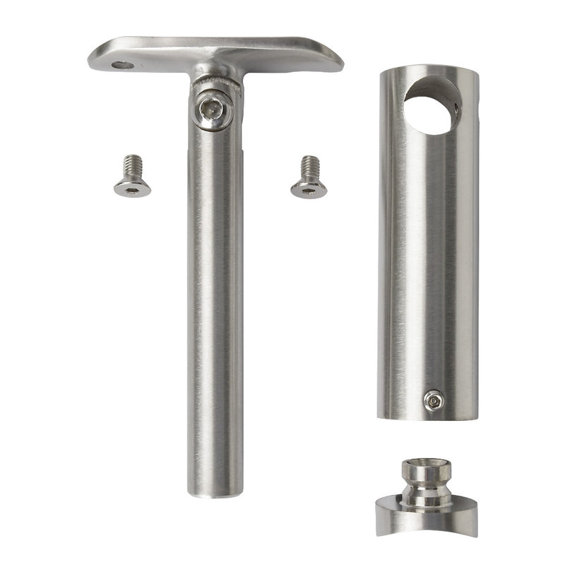 316 Stainless Steel Adjustable Handrail Tube Bracket To Suit 48.3mm Post