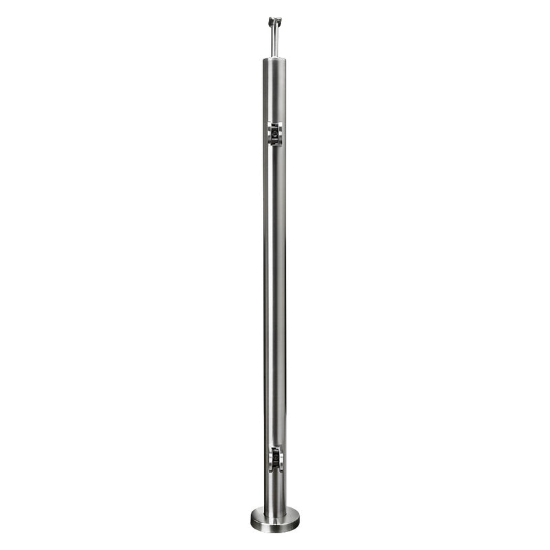 316 Stainless Steel Ready Made Glass Balustrade Kit End Post 42.4mm x 2.0mm