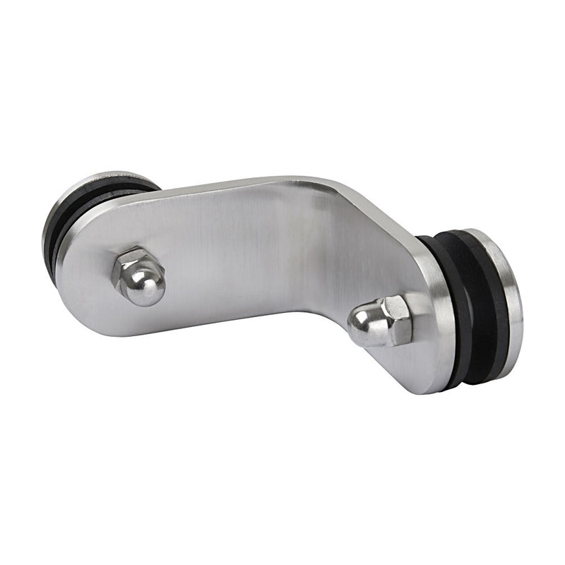 316 Stainless Steel External Corner Weld On Glass clamp 80 x 40 x 6mm