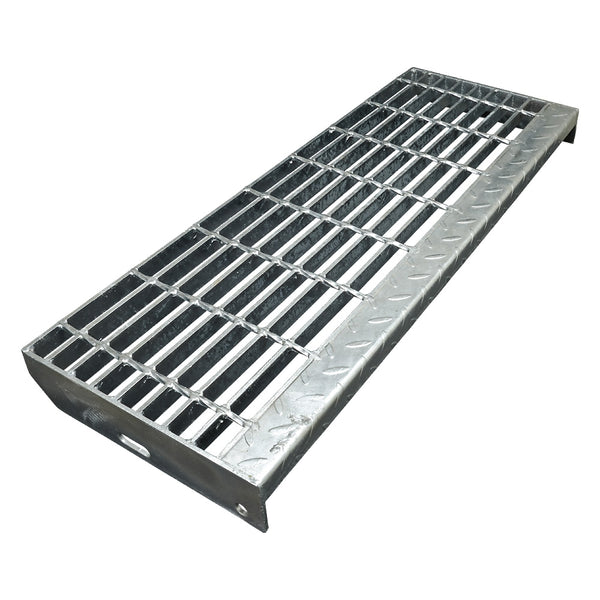 Galvanised Open Steel Stair Tread 800 x 288mm