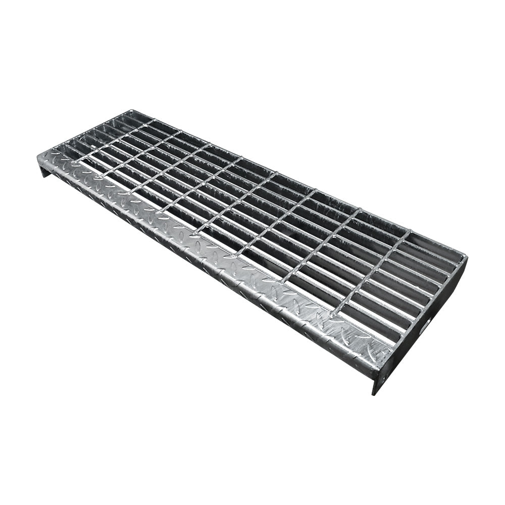 Galvanised Open Mesh Steel Stair Tread 900 x 288mm