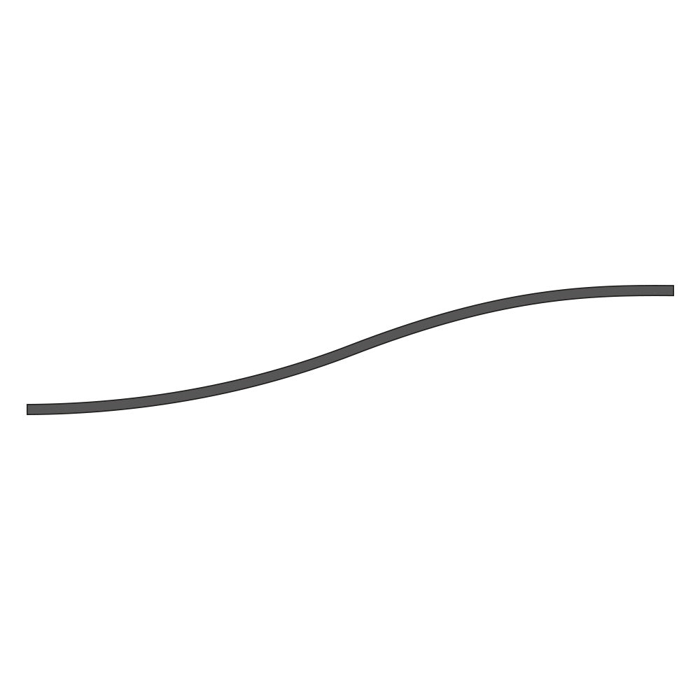 SW14040 40 x 40mm Plain Box Section Sweep 2500 x 500mm Rise