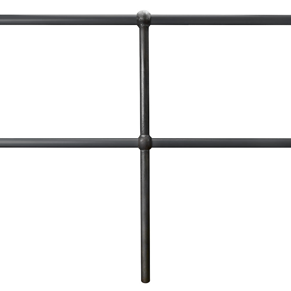 Tubular Rails Mild Steel Tubular Handrail Standard 550mm Ball Centres 75mm Diameter
