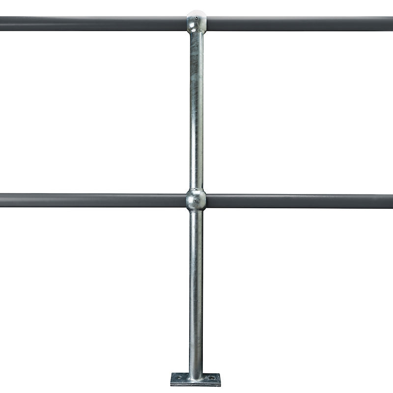 Galvanised Flat Base To Suit 42.4mm Tube 500mm Centres