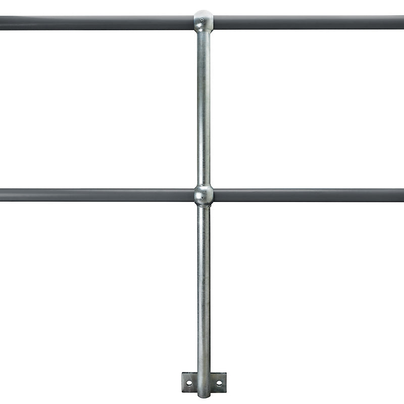 Side Palm Handrail Standard Galvanised To Suit 42.4mm Tube 500mm Centres