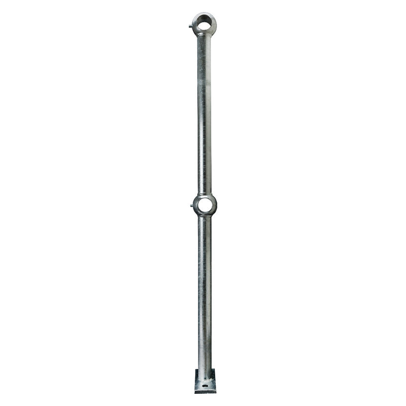 Flat Base Handrail Standard To Suit Galvanised 42.4mm Tube 500mm Centres