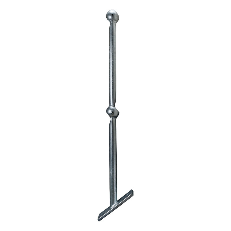 TSGR34 Galvanised 38° Rake Flat Base To Suit 34mm Tube 450mm Centres