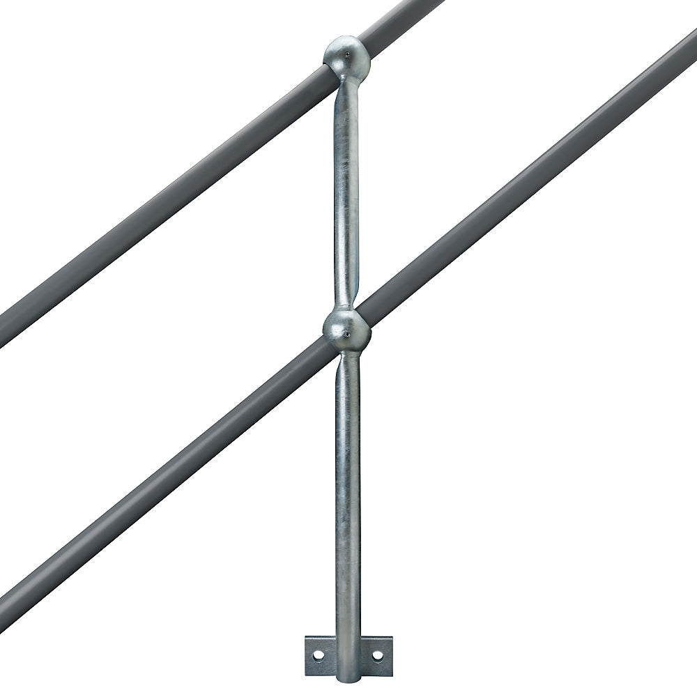 38° Rake Side Palm Right Hand To Suit 42mm Tube 450mm Centres Galvanised