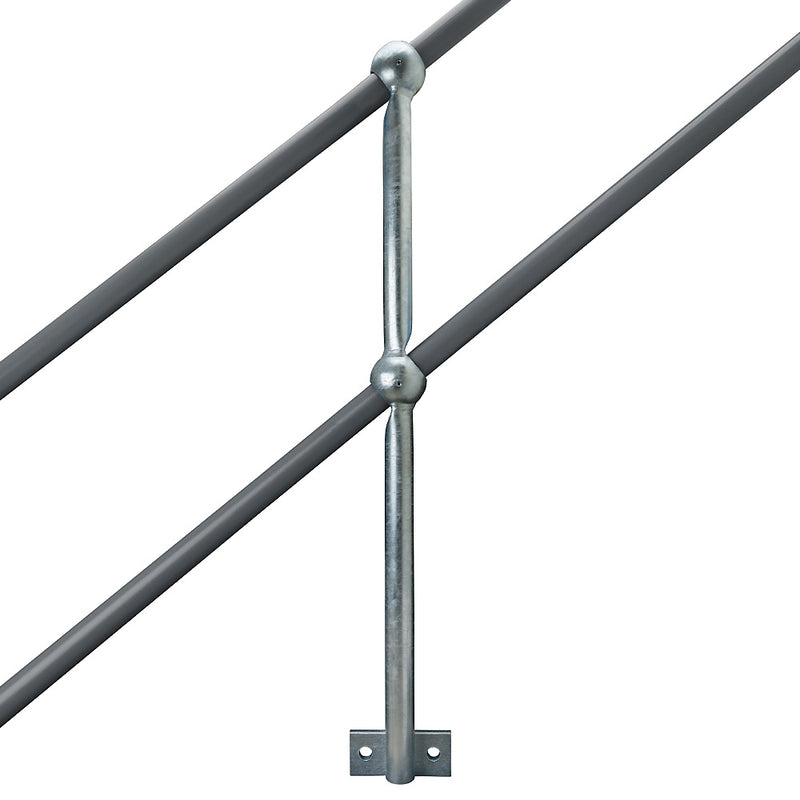 TSGRSP42R Galvanised 38° Rake Side Palm Right Hand To Suit 42mm Tube 450mm Centres