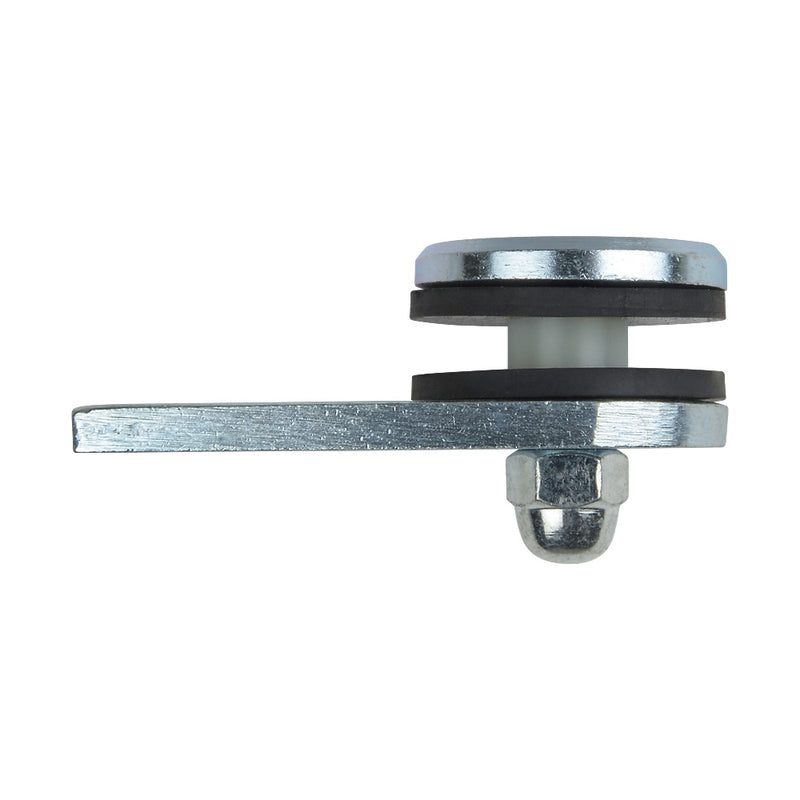 Mild Steel Short Single Weld On Glass Clamp 80 x 40 x 6mm