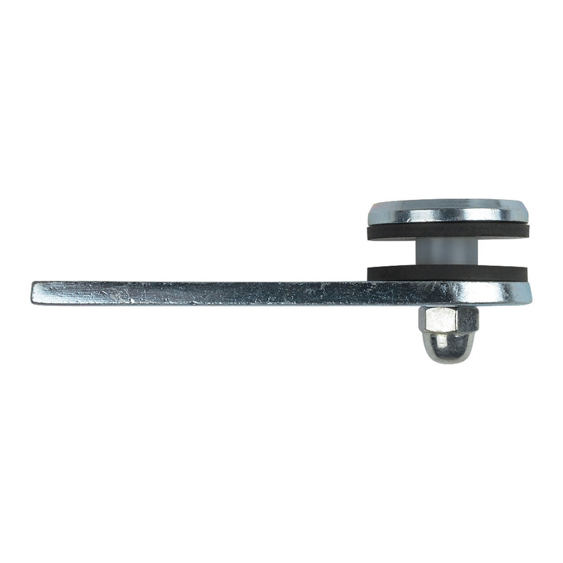 Mild Steel Long Single Weld On Glass Clamp 120 x 40 x 6mm