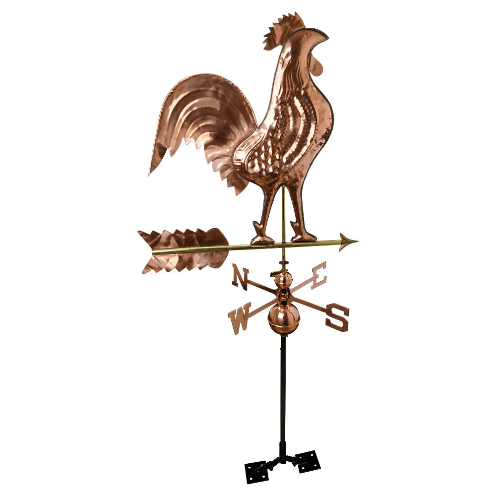 Aged Copper Cockerel Weather Vane