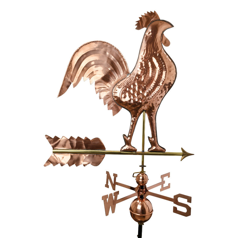 Aged Copper Cockerel Weather Vane