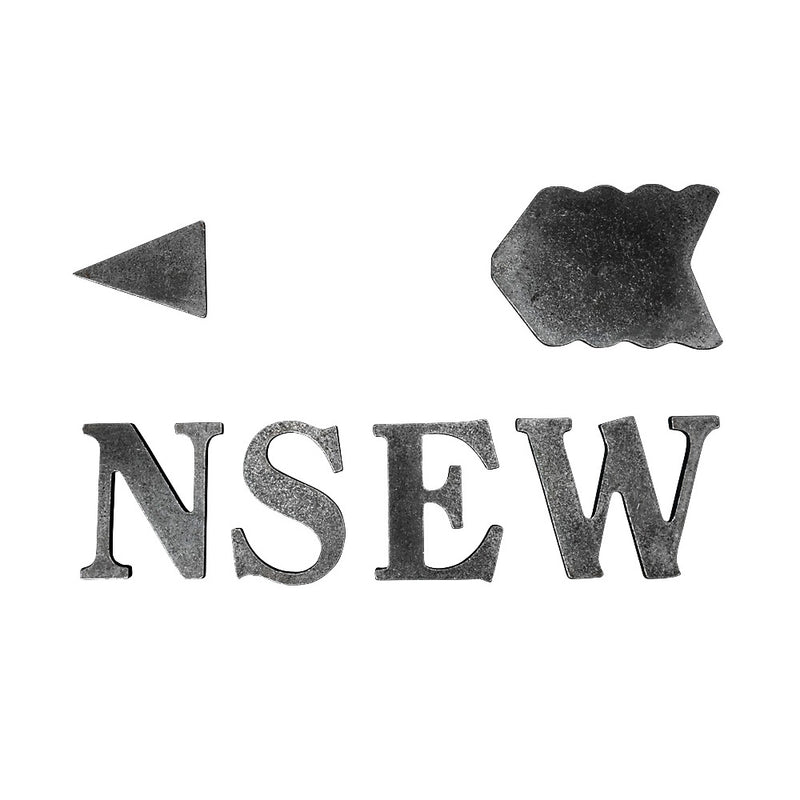 Weather Vane Kit Parts NSEW Front And Back Arrow