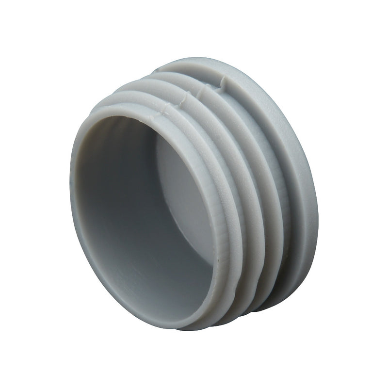 Grey Plastic Cap For 42mm Tube To Suit 1.5 - 2mm Wall