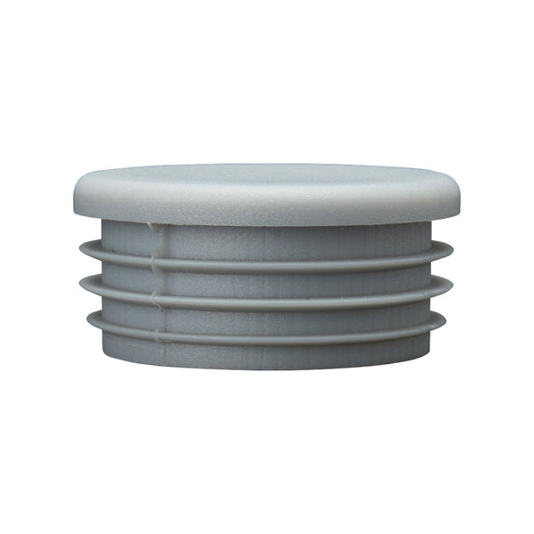 Grey Plastic Cap For 48mm Tube To Suit 1.5 - 2mm Wall