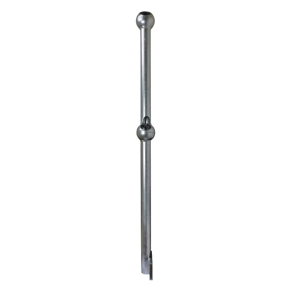 45 Deg Rake Side Palm Handrail Standard Galvanised Right Hand 42mm