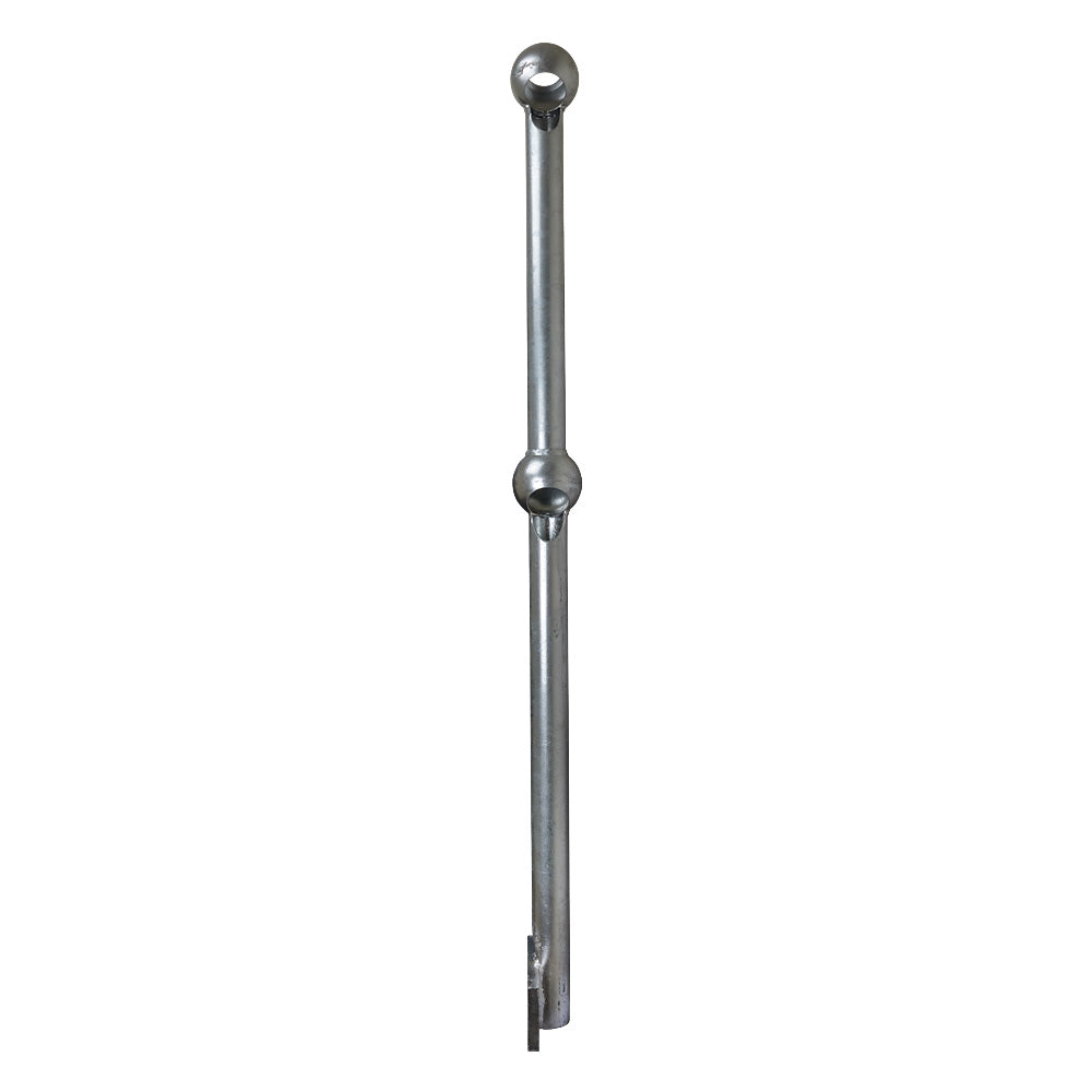 45 Deg Rake Side Palm Handrail Standard Galvanised Right Hand 42mm